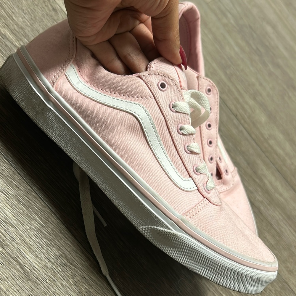 Light pink Vans size 6